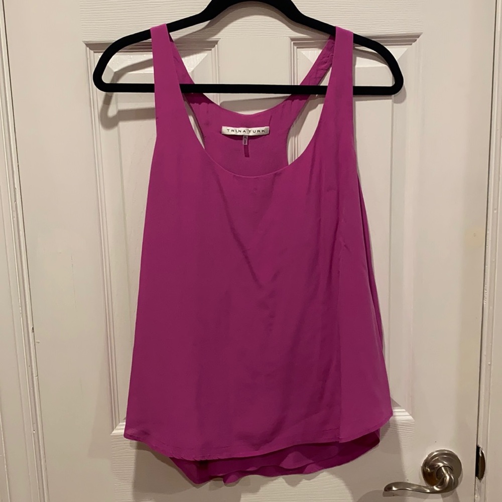 Trina Turk Crepe Ellis Silk Tank